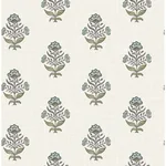 Chesapeake Hollyhock - Aqua Wallpaper | Buy Online Chesapeake Hollyhock wallpaper, color Aqua, SKU 4148-27415