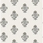 Chesapeake Hollyhock - Black Wallpaper | Buy Online Chesapeake Hollyhock wallpaper, color Black, SKU 4148-27418