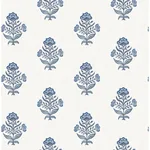 Chesapeake Hollyhock - Blue Wallpaper | Buy Online Chesapeake Hollyhock wallpaper, color Blue, SKU 4148-27417