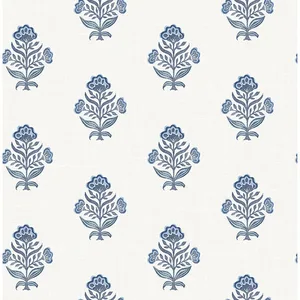 Chesapeake Hollyhock wallpaper, color Blue, SKU 4148-27417