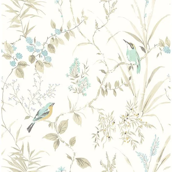 Chesapeake Imperial Garden wallpaper, color Beige, SKU 3117-24171
