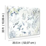 Chesapeake Imperial Garden wallpaper, color Blueberry, SKU 4134-26990