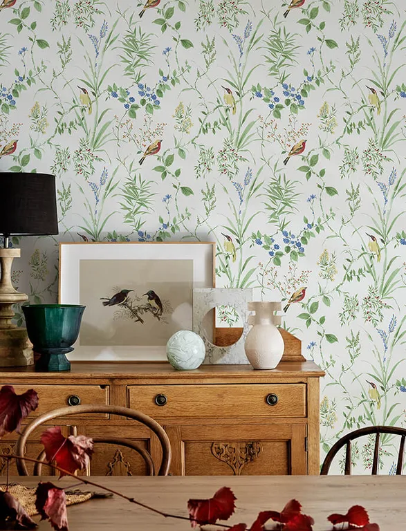 Chesapeake Imperial Garden wallpaper, color Green, SKU 4134-24173
