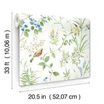 Chesapeake Imperial Garden wallpaper, color Green, SKU 4134-24173