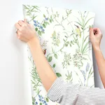 Chesapeake Imperial Garden wallpaper, color Green, SKU 4134-24173