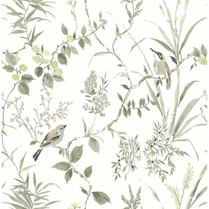 Chesapeake Imperial Garden wallpaper, color Moss, SKU 4134-26992