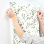 Chesapeake Imperial Garden - Moss Wallpaper | Buy Online Chesapeake Imperial Garden wallpaper, color Moss, SKU 4134-26992