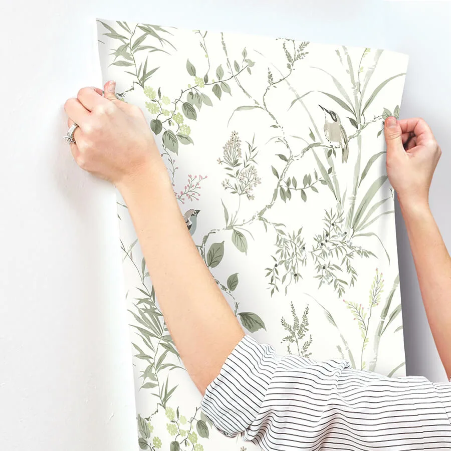 Chesapeake Imperial Garden - Moss Wallpaper | Buy Online Chesapeake Imperial Garden wallpaper, color Moss, SKU 4134-26992
