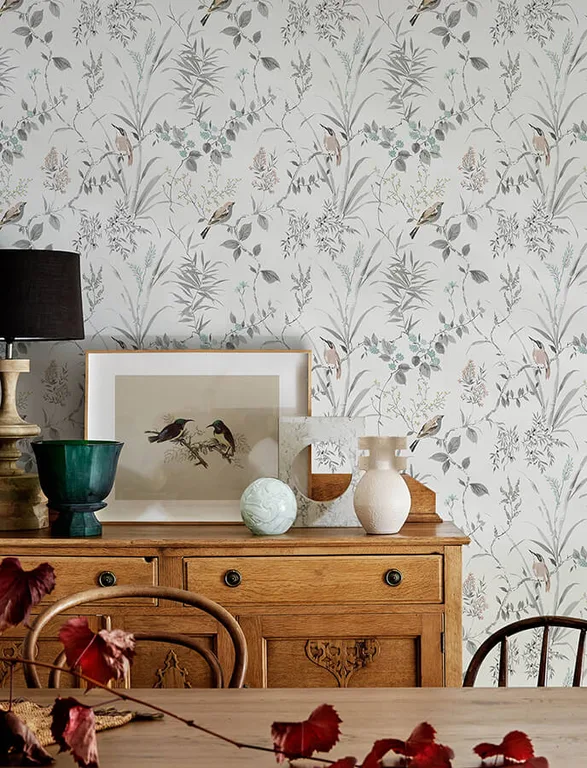 Chesapeake Imperial Garden wallpaper, color Neutral, SKU 4134-26991