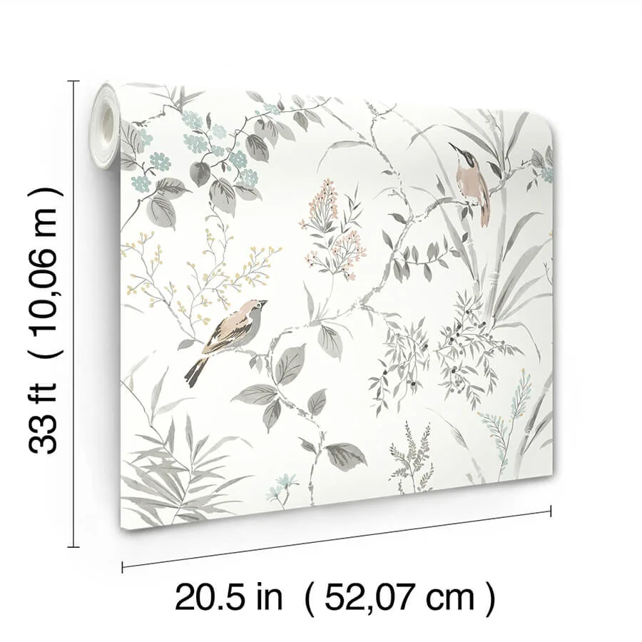 Chesapeake Imperial Garden wallpaper, color Neutral, SKU 4134-26991