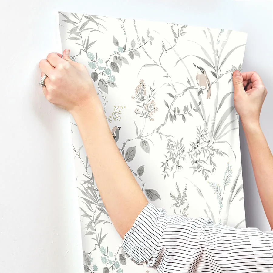 Chesapeake Imperial Garden wallpaper, color Neutral, SKU 4134-26991
