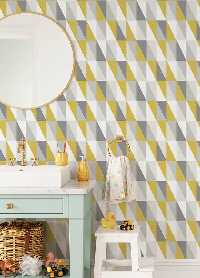 Chesapeake Inez wallpaper, color Mustard, SKU 4060-138921