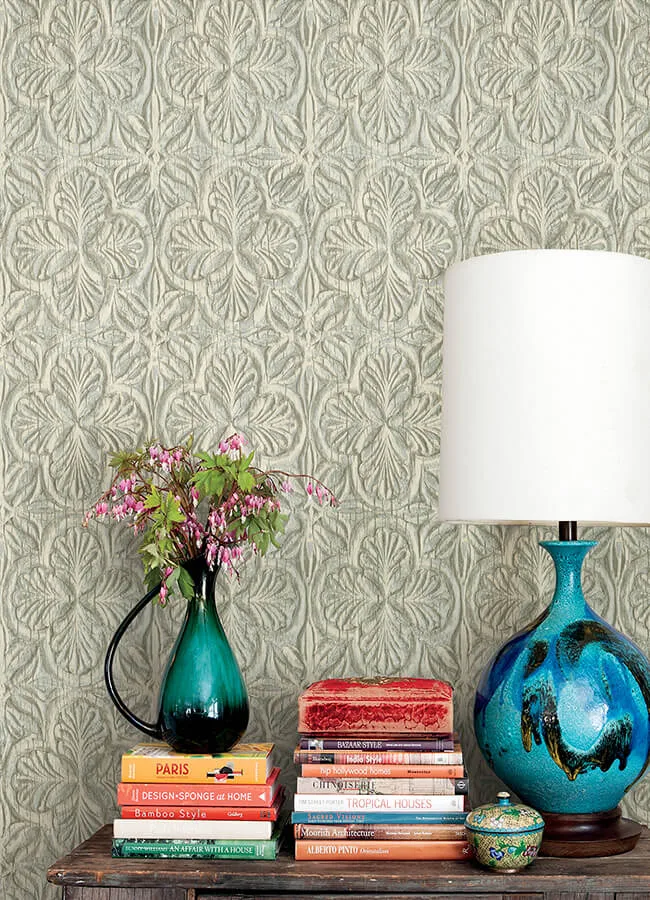 Chesapeake Karachi - Aqua Wallpaper | Buy Online Chesapeake Karachi wallpaper, color Aqua, SKU 3125-72335