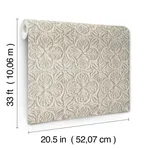 Chesapeake Karachi wallpaper, color Taupe, SKU 3125-72336