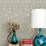 Chesapeake Karachi wallpaper, color Taupe, SKU 3125-72336
