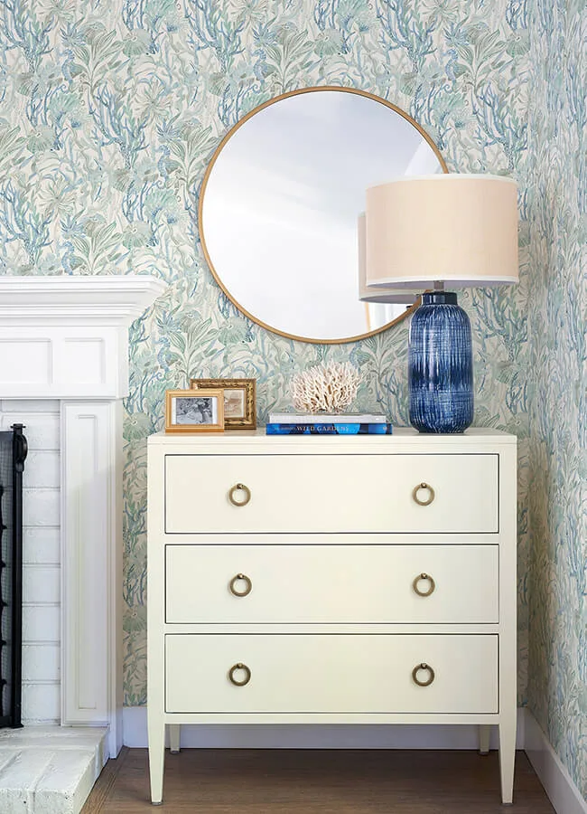 Chesapeake Kelp Garden - Light Blue Wallpaper | Buy Online Chesapeake Kelp Garden wallpaper, color Light Blue, SKU 4071-71003