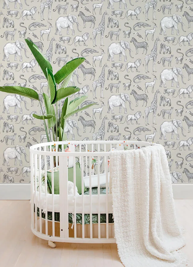 Chesapeake Kenji wallpaper, color Taupe, SKU 4060-139270