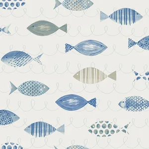Chesapeake Key West wallpaper, color Blue, SKU 3113-12043