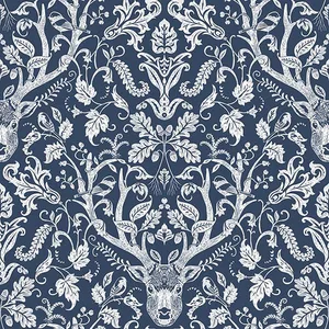 Chesapeake Kiwassa wallpaper, color Navy, SKU 3118-12703