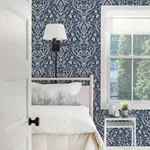 Chesapeake Kiwassa - Navy Wallpaper | Buy Online Chesapeake Kiwassa wallpaper, color Navy, SKU 3118-12703