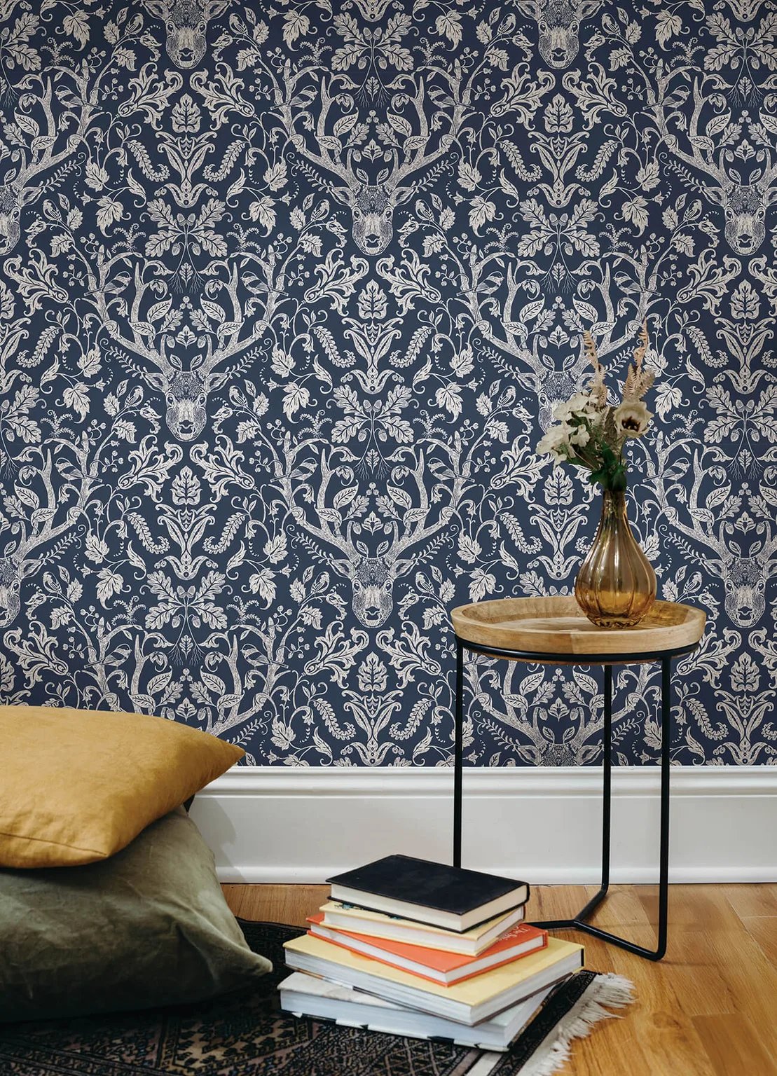 Chesapeake Kiwassa wallpaper, color Navy, SKU 4169-12703