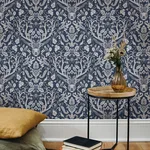 Chesapeake Kiwassa - Navy Wallpaper | Buy Online Chesapeake Kiwassa wallpaper, color Navy, SKU 4169-12703