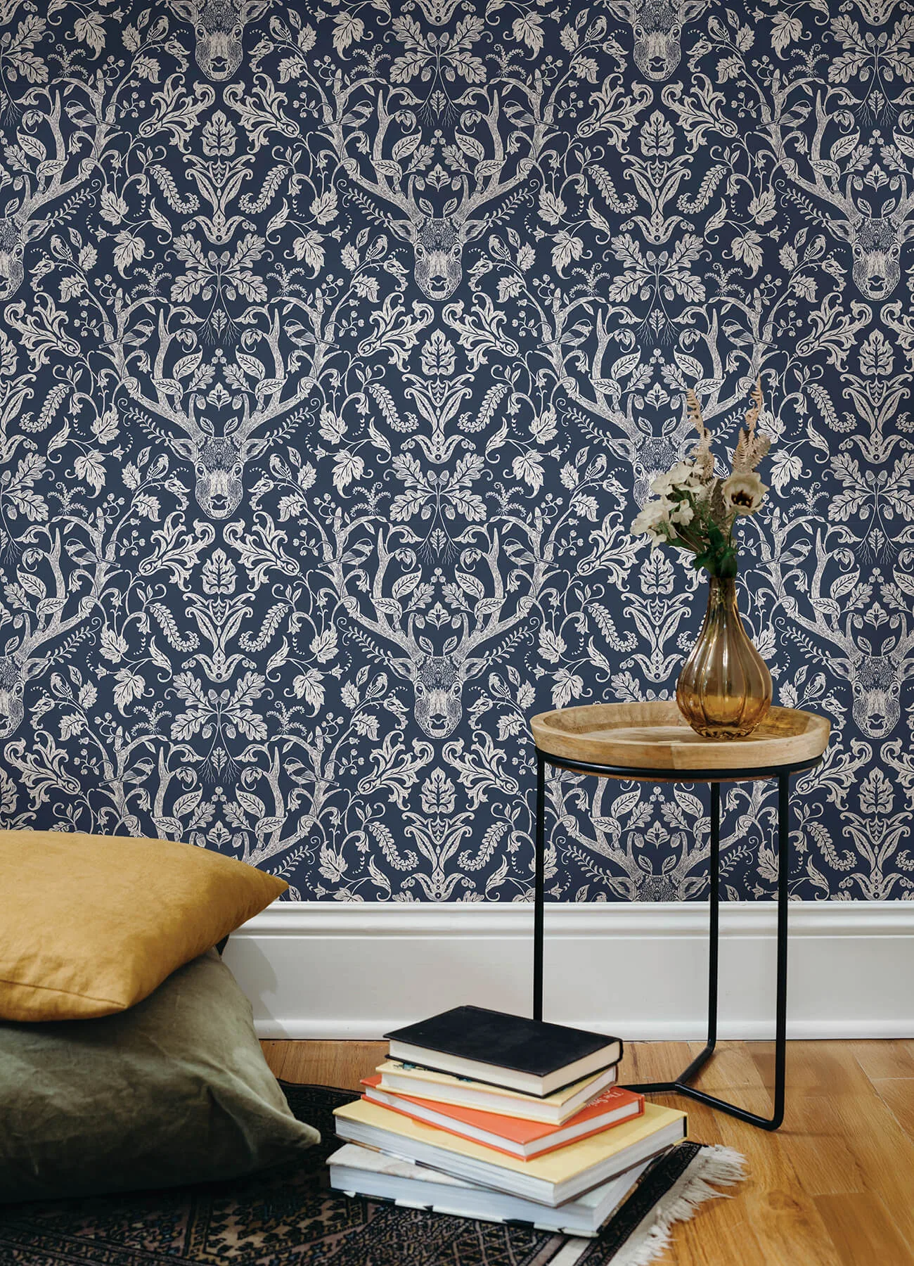Chesapeake Kiwassa wallpaper, color Navy, SKU 4169-12703