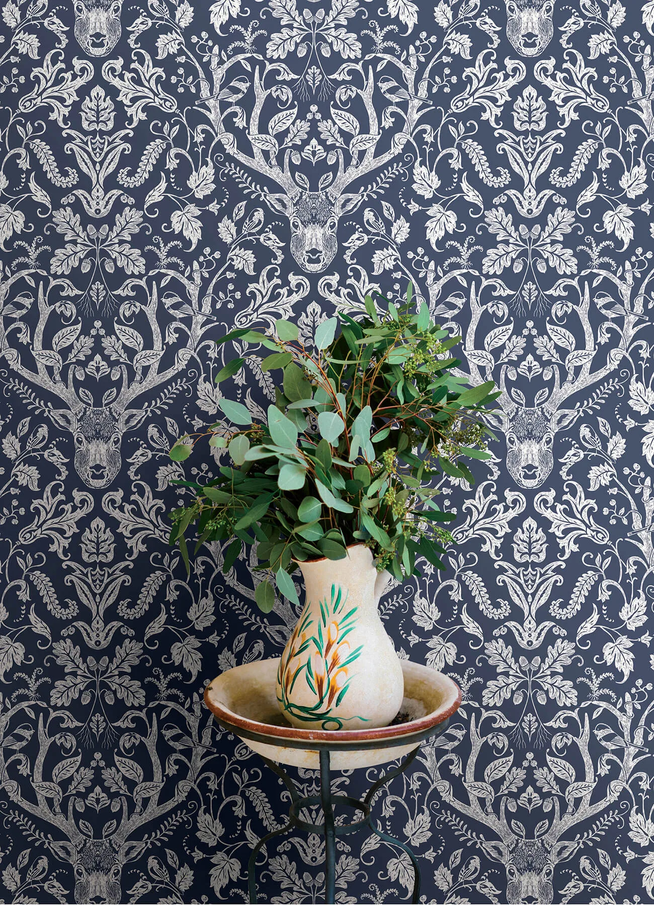 Chesapeake Kiwassa - Navy Wallpaper | Buy Online Chesapeake Kiwassa wallpaper, color Navy, SKU 4169-12703