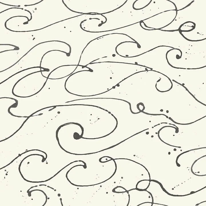 Chesapeake Kuroshio wallpaper, color Charcoal, SKU 4071-71008