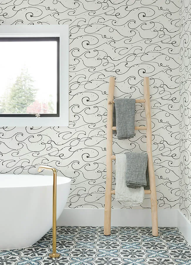 Chesapeake Kuroshio - Charcoal Wallpaper | Buy Online Chesapeake Kuroshio wallpaper, color Charcoal, SKU 4071-71008