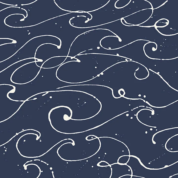Chesapeake Kuroshio wallpaper, color Navy, SKU 4071-71004