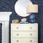 Chesapeake Kuroshio wallpaper, color Navy, SKU 4071-71004