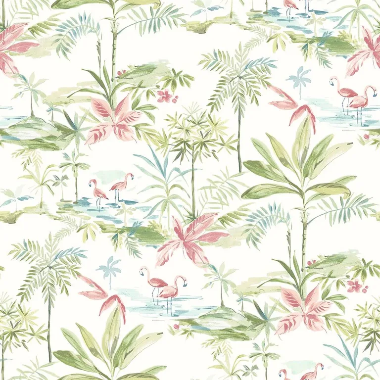 Chesapeake Lagoon wallpaper, color Green, SKU 3120-12071