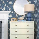 Chesapeake Leeward - Navy Wallpaper | Buy Online Chesapeake Leeward wallpaper, color Navy, SKU 4071-71035