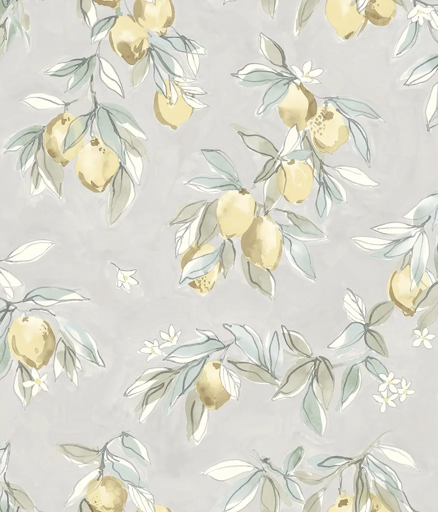 Chesapeake Lemonade wallpaper, color Grey, SKU 4134-72507