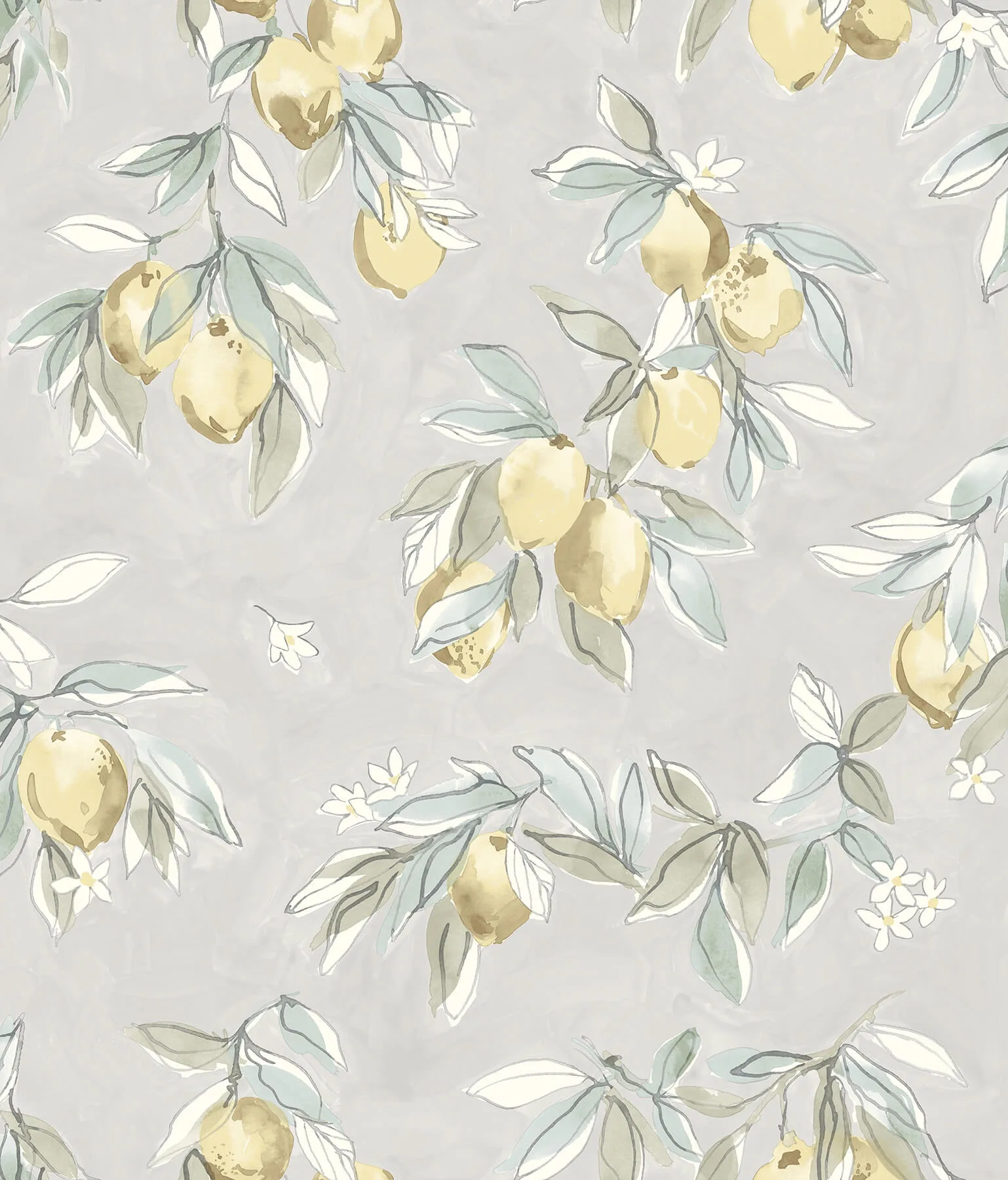 Chesapeake Lemonade wallpaper, color Grey, SKU 4134-72507