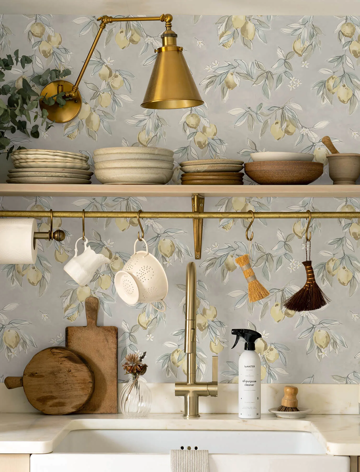 Chesapeake Lemonade wallpaper, color Grey, SKU 4134-72507
