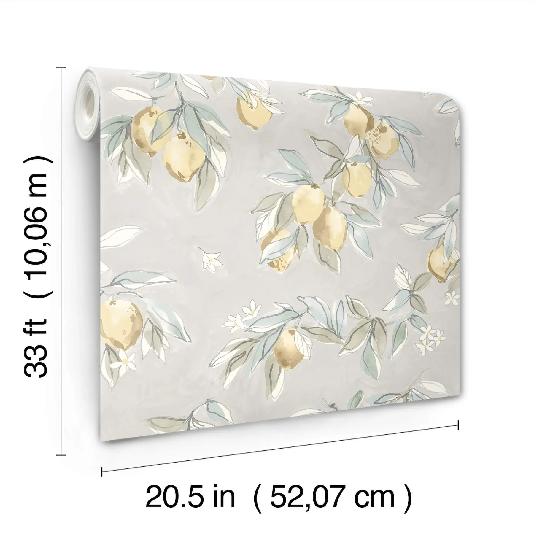Chesapeake Lemonade wallpaper, color Grey, SKU 4134-72507