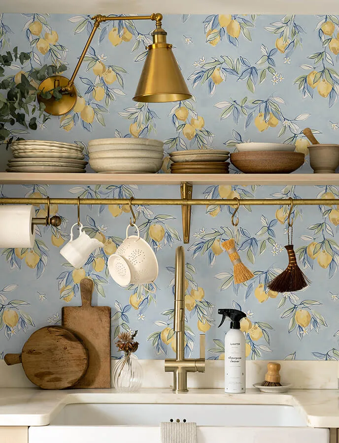 Chesapeake Lemonade - Light Blue Wallpaper | Buy Online Chesapeake Lemonade wallpaper, color Light Blue, SKU 4134-72506