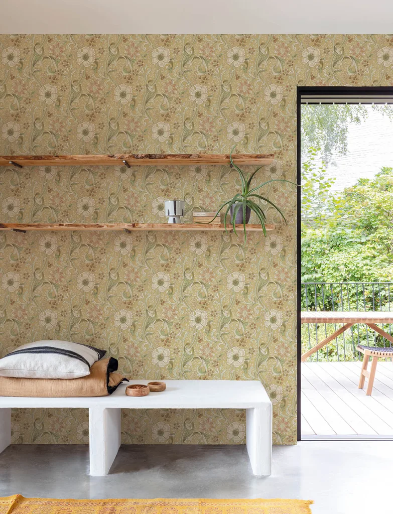Chesapeake Liora wallpaper, color Butter, SKU 4191-83016