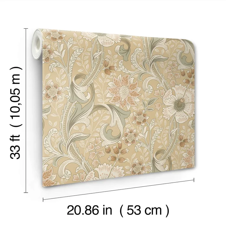 Chesapeake Liora wallpaper, color Butter, SKU 4191-83016