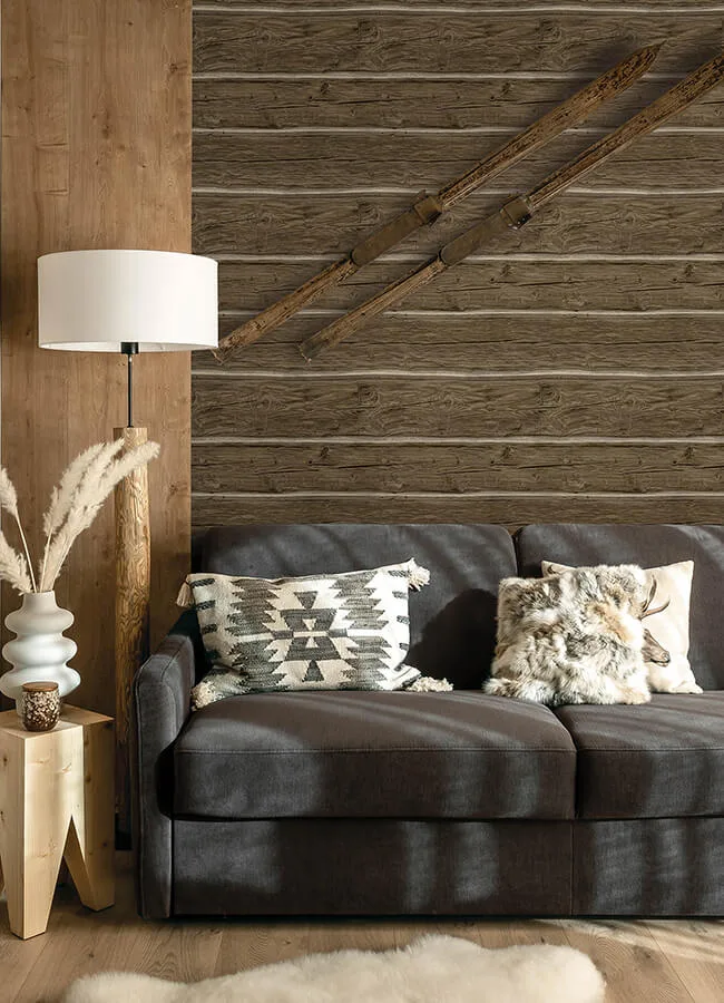 Chesapeake Lodgepole - Dark Brown Wallpaper | Buy Online Chesapeake Lodgepole wallpaper, color Dark Brown, SKU 4142-72613