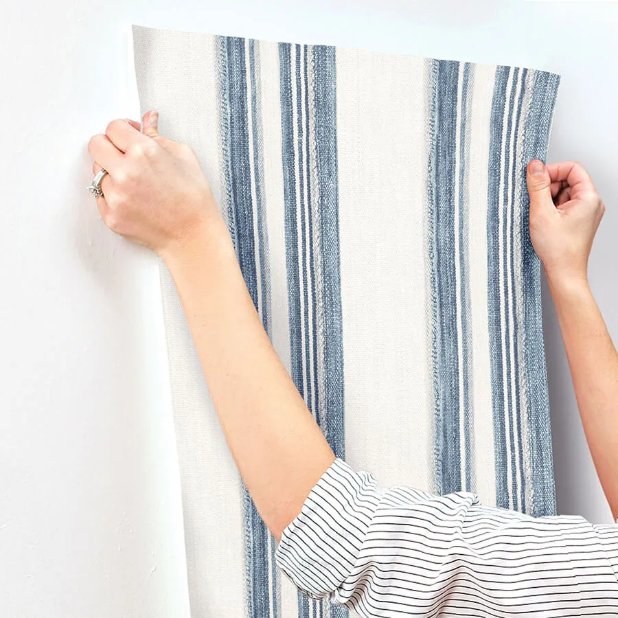 Chesapeake Loom Spun - Indigo Wallpaper | Buy Online Chesapeake Loom Spun wallpaper, color Indigo, SKU 4142-72600