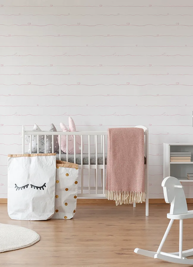 Chesapeake Love & Hearts - Pink Wallpaper | Buy Online Chesapeake Love & Hearts wallpaper, color Pink, SKU 4060-381402