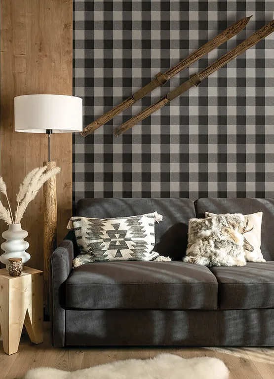 Chesapeake Lumberjack wallpaper, color Black, SKU 4142-72622