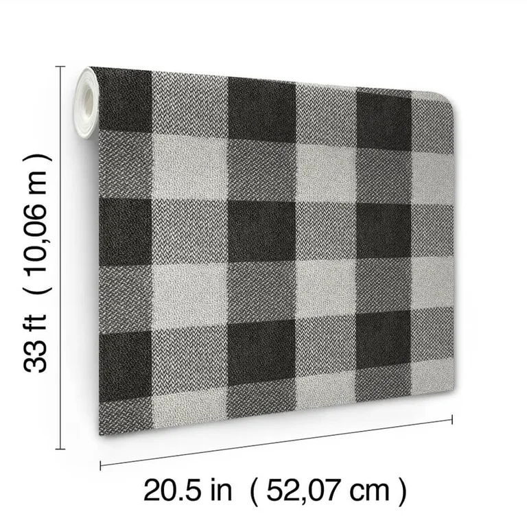 Chesapeake Lumberjack wallpaper, color Black, SKU 4142-72622