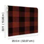 Chesapeake Lumberjack wallpaper, color Maroon, SKU 4142-72621