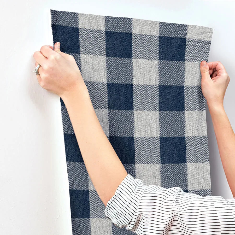 Chesapeake Lumberjack - Navy Wallpaper | Buy Online Chesapeake Lumberjack wallpaper, color Navy, SKU 4142-72620