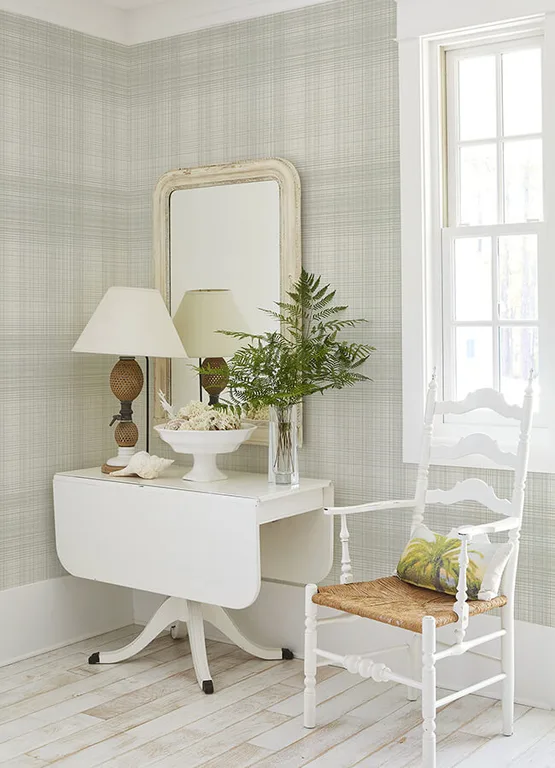 Chesapeake Madras wallpaper, color Aqua, SKU 4071-71044