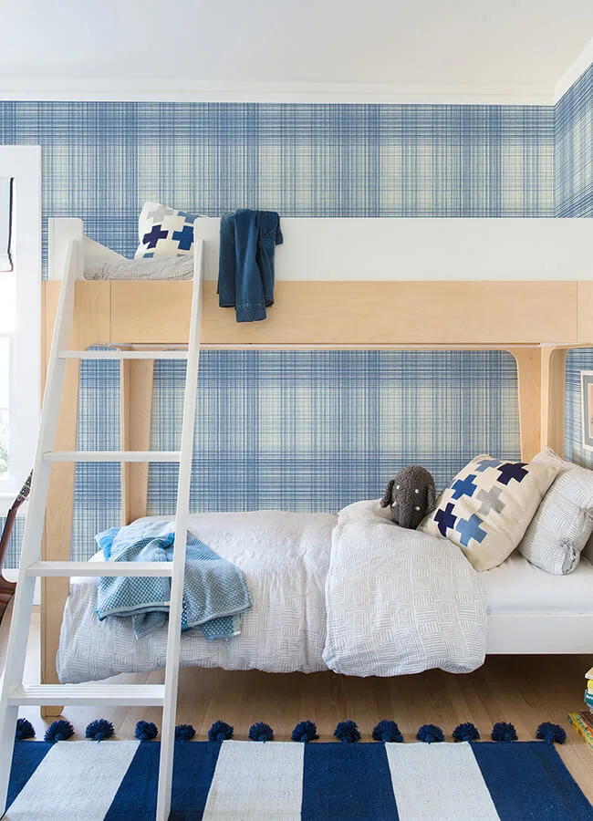 Chesapeake Madras wallpaper, color Blue, SKU 4071-71043